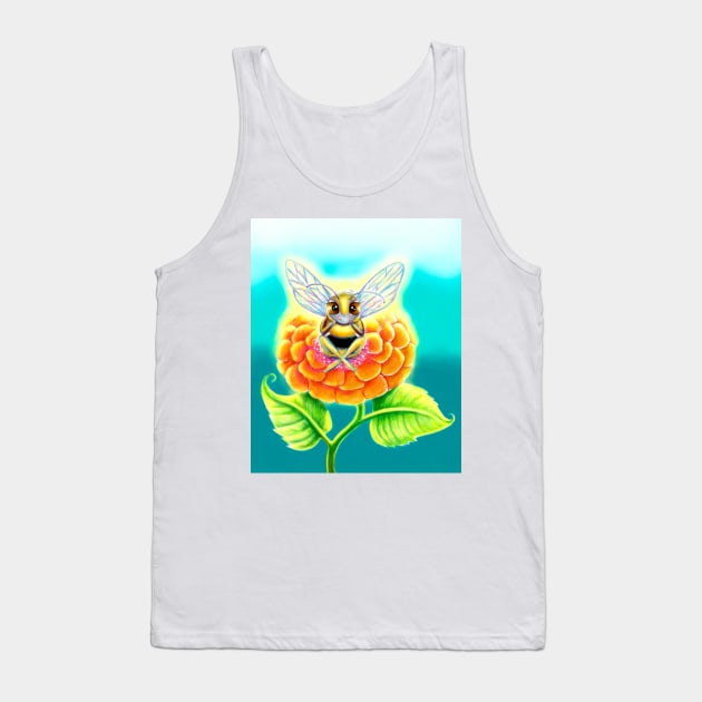 Sitting Bee Tank Top by Kimikim